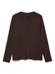 VERO MODA Tričko 'VMPAULINA'  tmavohnedá