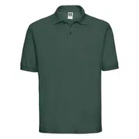 Men's Green Polycotton Polo Shirt Russell