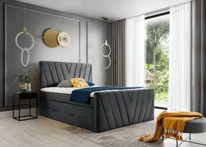 Boxspring Candice Rozměr: 140 x 200 cm, látka: Nube 6