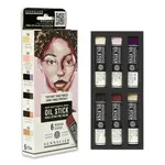 Box Oil stick mini 6ks Dark tones portrait