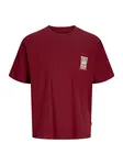 Jack & Jones Junior Tričko 'JORARGOS'  karamelová / červená / biela