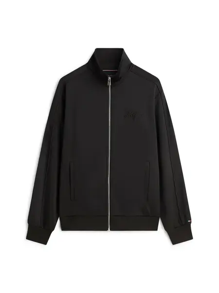 TOMMY HILFIGER Tepláková bunda  čierna