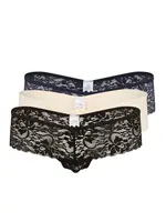 LASCANA Tangá  béžová / modrá / čierna