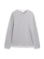 TOM TAILOR DENIM Sveter  sivá / biela