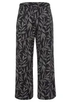 LASCANA Nohavice  béžová / čierna