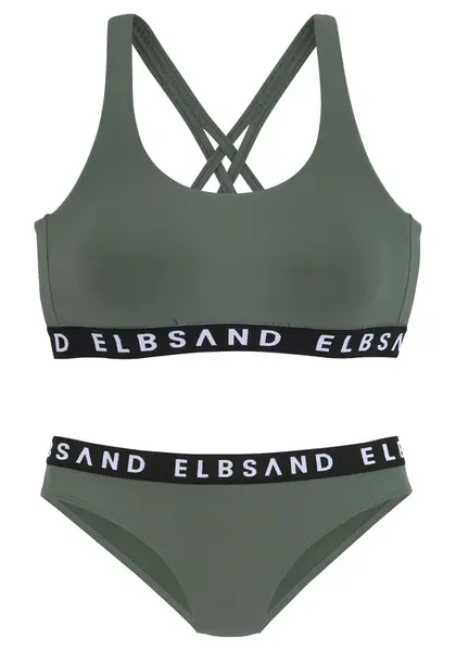 Elbsand Bikiny  kaki / čierna / biela