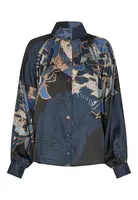 Dea Kudibal Blúzka 'Nita'  béžová / modrá / svetlomodrá / čierna