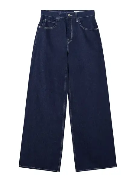 Bershka Džínsy  modrá denim