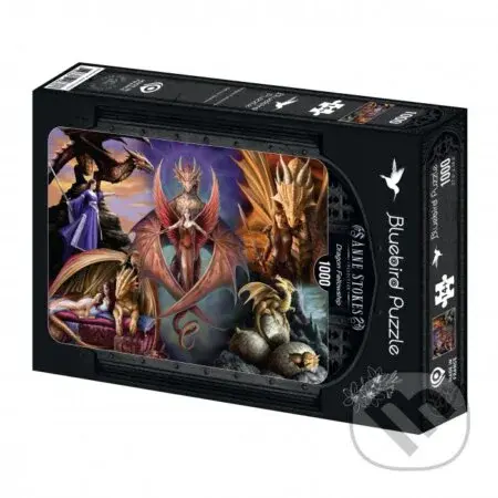 Puzzle Dračie spoločenstvo - Anne Stokes - puzzle z kategorie 500 - 1000 dílků