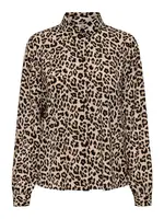 JDY Blúzka 'JDYBROOKE'  béžová / sivobéžová / čierna