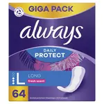 Always Slipové vložky Daily Protect Long Fresh Scent 64 ks