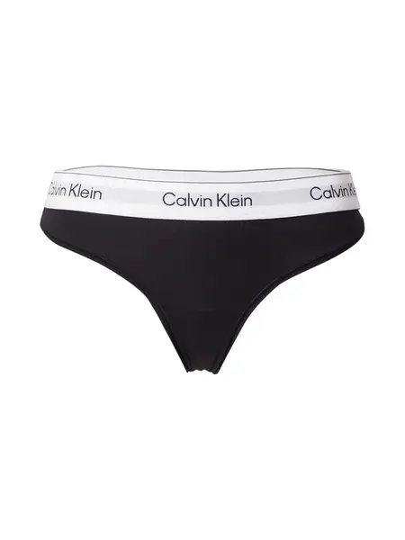 Calvin Klein Underwear Tangá  čierna / biela