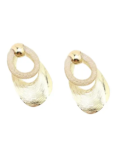 SOHI Náušnice ' Saveta '  zlatá