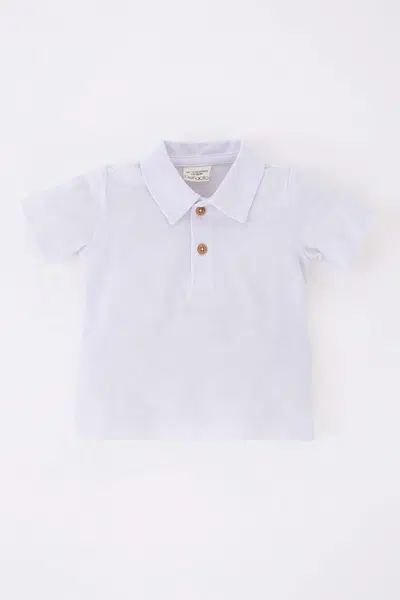 DEFACTO Baby Boy Regular Fit Pique Short Sleeve T-Shirt