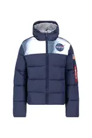 ALPHA INDUSTRIES Prechodná bunda 'HP Nasa'  námornícka modrá / červená / biela
