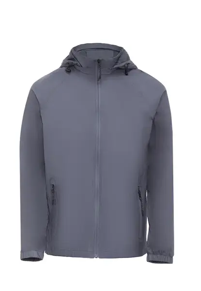 MO Prechodná bunda  tmavosivá