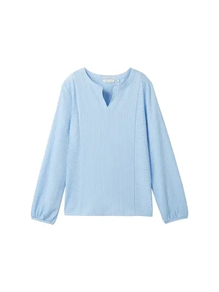 TOM TAILOR Blúzka  opálová / svetlomodrá