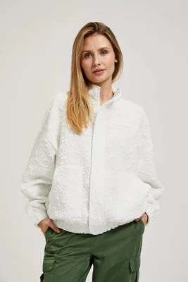 Marisse Women's Sweatshirt L-Bl-4318 Off White