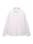 Pull&Bear Blúzka 'PACIFIC'  svetlofialová / biela