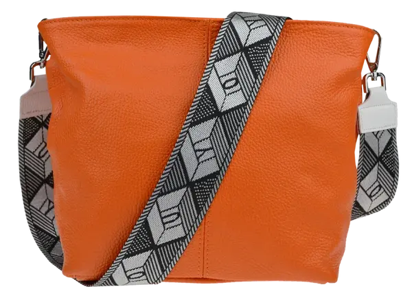 NovaKabelka.sk Prisca Arancione s prídavným popruhom III