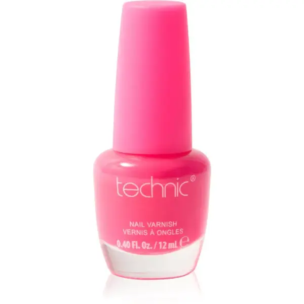 Technic Cosmetics Nail Varnish rychleschnoucí lak na nehty odstín Flamingo 12 ml