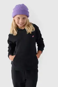 Dívčí Nepochybná Mikina S Kapucí Hladká Černá 4F 4FJWMM00TSW