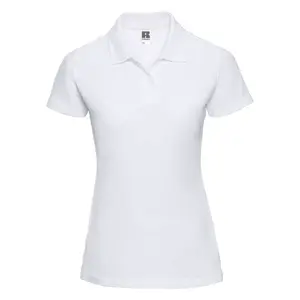 White Polycotton Polo Russell Women's T-Shirt