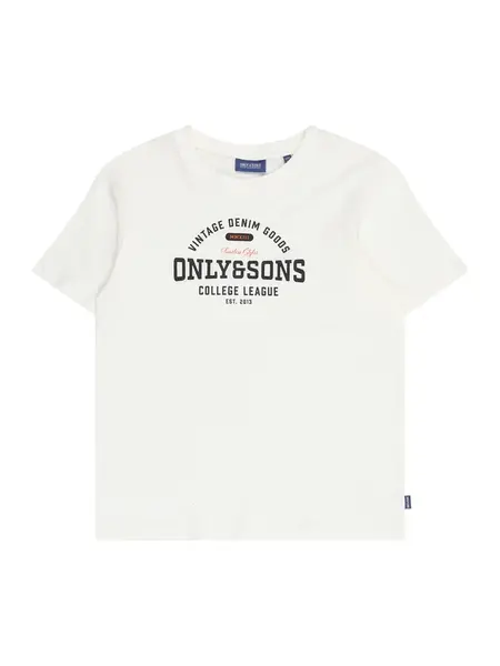 Only & Sons Junior Tričko 'OSJLENNY'  červená / čierna / biela