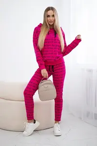 Set s fuchsiovým potiskem