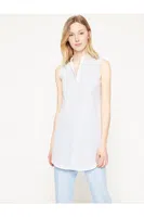 Koton Women's Blue Striped Tunic
