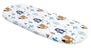 Medi Partners Fitted sheet for a stroller – cotton – Animals in the forest