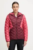 Péřová sportovní bunda LA Sportiva Pinnacle Down vínová barva, ZASJ098