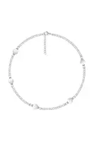 Postříbřený náramek Lilou Pearls