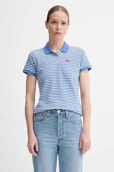 Polo tričko Levi's dámské, fialová barva, 52599