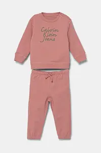 Bavlněná tepláková souprava pro miminka Calvin Klein Jeans