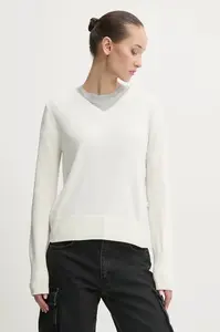 Svetr z hedvábné směsi Guess Jeans