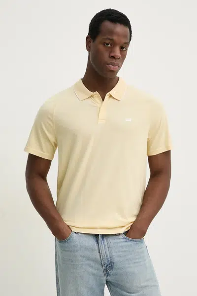 Polo tričko Levi's SHORELINE TECH POLO žlutá barva, 001EK