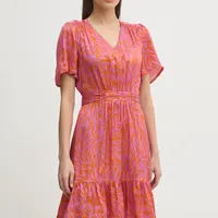 Šaty La Petite Française RYHANA oranžová barva, mini, RYHANA