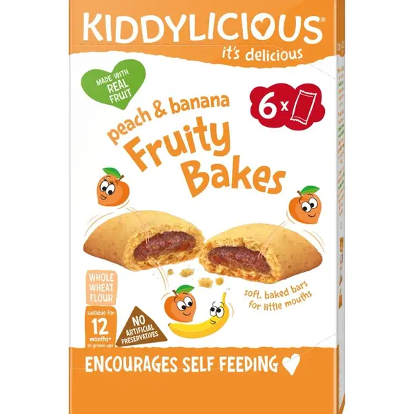 Kiddylicious Koláčky broskvovo-banánové 6x22 g