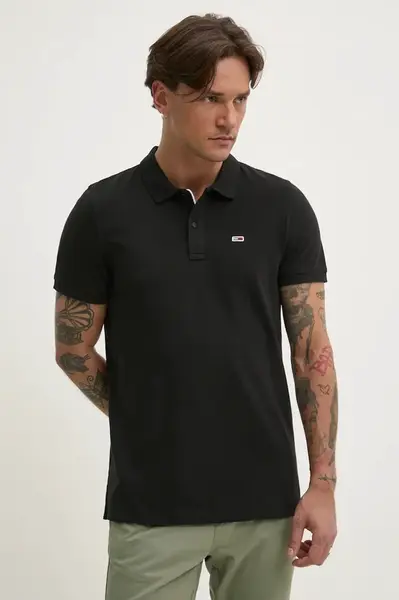Tommy Jeans polo pánské bavlněné