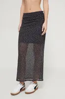 Sukně Abercrombie & Fitch černá barva, maxi