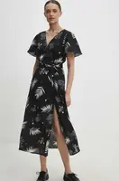 Šaty Answear.LAB černá barva, midi