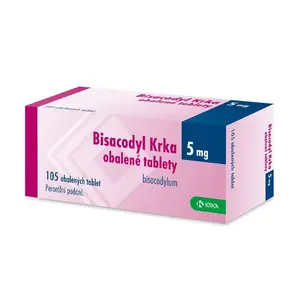 Bisacodyl Krka 5 mg 105 obalených tablet