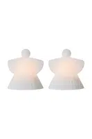 Vánoční LED dekorace Sirius Asta Engel 2-pack bílá barva
