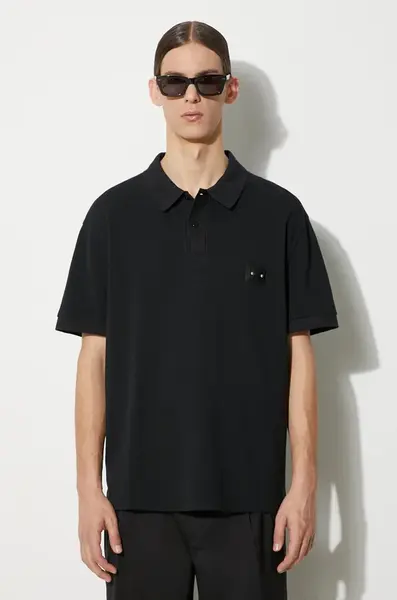Bavlněné polo tričko Neil Barrett Loose Pierced Nipple Polo