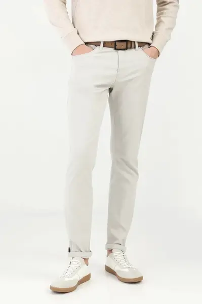 Kalhoty Medicine pánské, šedá barva, přiléhavé