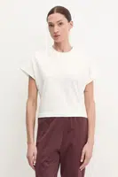 Bavlněné tričko adidas ALL SZN béžová barva, JJ1243