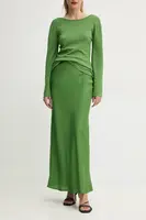 Sukně Bruuns Bazaar zelená barva, maxi, BBW4296