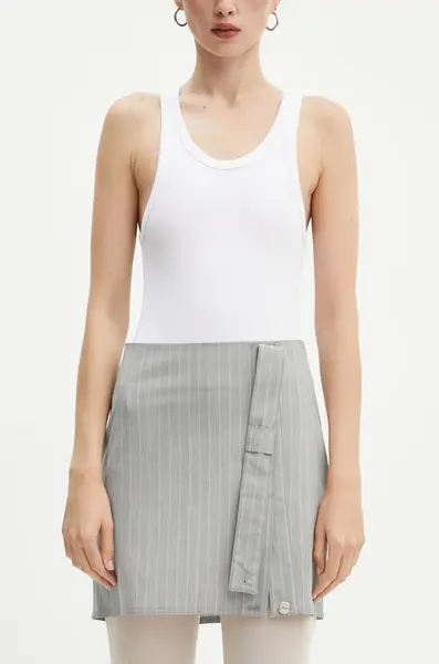 Sukně s příměsí vlny Moschino Jeans