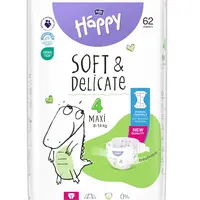 Bella Baby Happy Soft&Delicate 4 Maxi 8–14 kg dětské pleny 62 ks